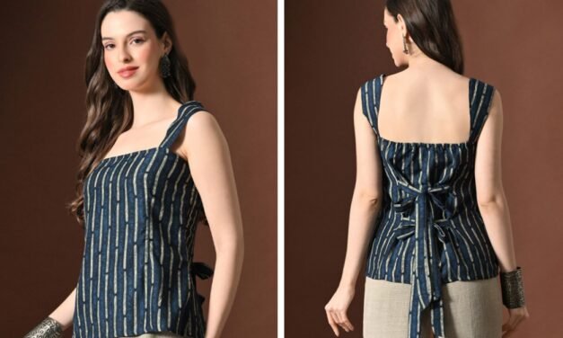 Anouk Rustic Printed Square Neck Kurti: A Perfect Blend of Elegance and Comfort